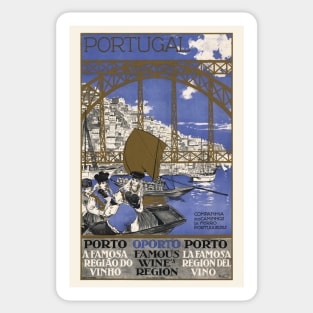 Porto Famous Wine Region Portugal Vintage Poster 1929 Sticker